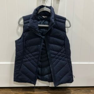 Navy Northface puffer vest, women’s size small